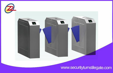 Paslanmaz Çelik Turnike Flap Bariyer Kapısı Rfid Giriş Sistemi AC220V ± 10V