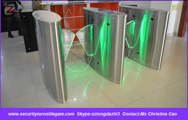Güvenlik flap bariyer kapısı Rfid kart okuyucu, otomatik flap bariyer