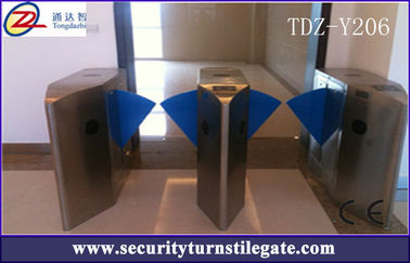 SS304 Flap Turnike Giriş Sistemleri, Flap Bariyer Turnike AC 220V