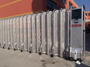 Alüminyum Alaşımlı, Genişletilebilir Elektrikli Açılır Kapı Katlanır, Mesh Ekranlı