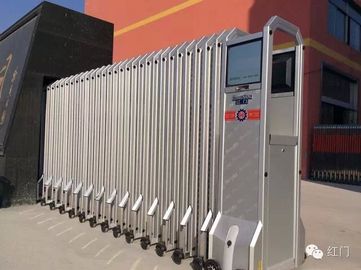 Alüminyum Alaşımlı, Genişletilebilir Elektrikli Açılır Kapı Katlanır, Mesh Ekranlı